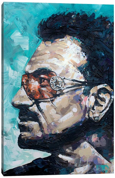Bono U2 Canvas Art Print - Bono