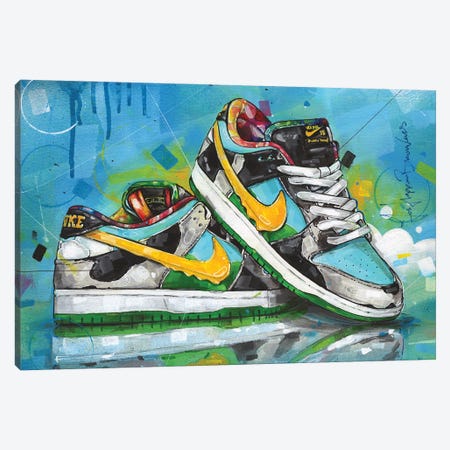 Nike SB Dunk Low Chunky Dunky Canvas Print #HBW130} by Jos Hoppenbrouwers Canvas Artwork