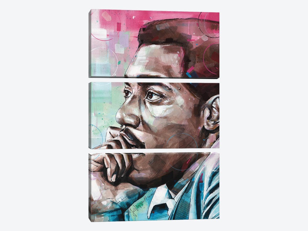 Otis Redding by Jos Hoppenbrouwers 3-piece Canvas Print