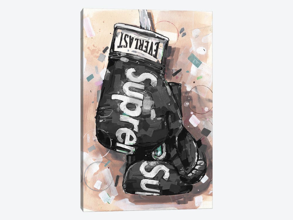 Supreme X Everlast Boxing Gloves Black by Jos Hoppenbrouwers 1-piece Canvas Art