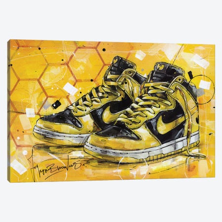 Nike Dunk High Wu Tang (1999) Canvas Print #HBW144} by Jos Hoppenbrouwers Canvas Wall Art