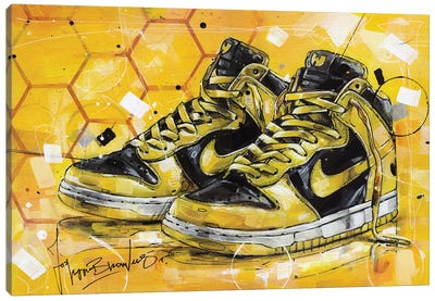 Nike Dunk High Wu Tang (1999) Canvas Art Print - Street Art & Graffiti