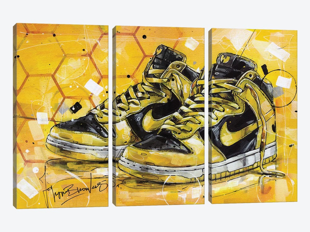 Nike Dunk High Wu Tang (1999) by Jos Hoppenbrouwers 3-piece Canvas Artwork