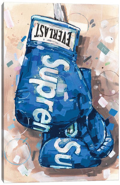 Supreme X Everlast Boxing Gloves Blue Canvas Art Print - Best Selling Street Art