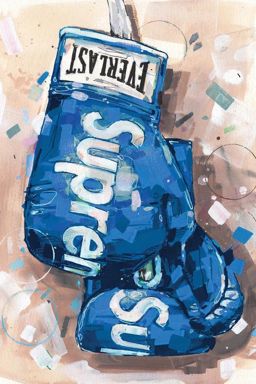 Supreme X Everlast Boxing Gloves Blue by Jos Hoppenbrouwers wall art