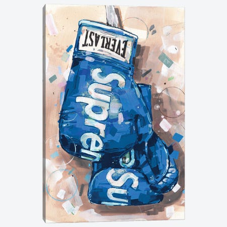 Supreme X Everlast Boxing Gloves Blue Canvas Print #HBW14} by Jos Hoppenbrouwers Canvas Artwork