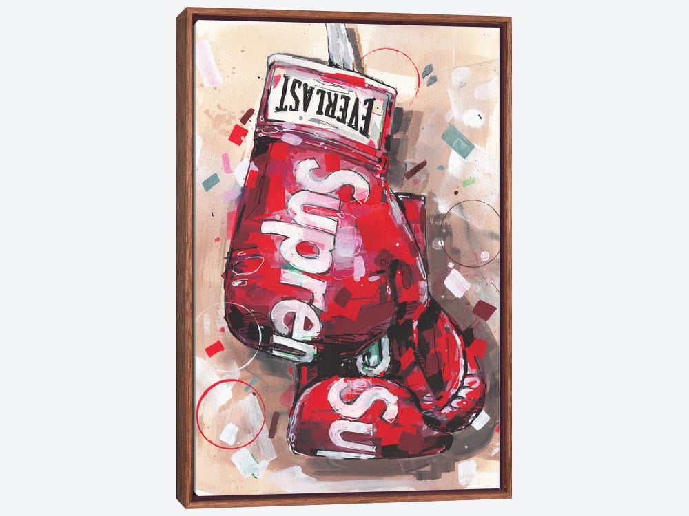 Supreme Black Boxing Gloves Wall Art