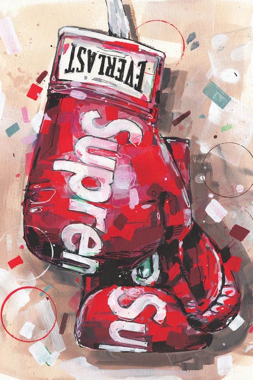 Supreme X Everlast Boxing Gloves Red