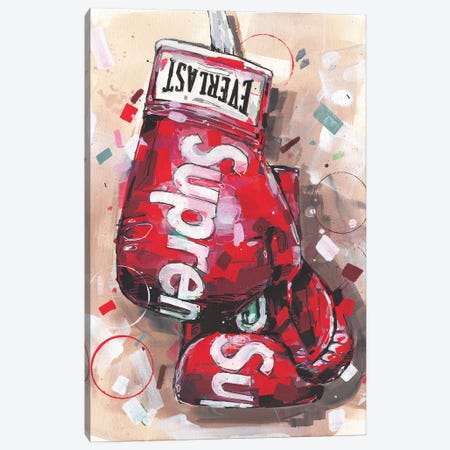 Supreme X Everlast Boxing Gloves Red Canvas Print #HBW15} by Jos Hoppenbrouwers Canvas Artwork