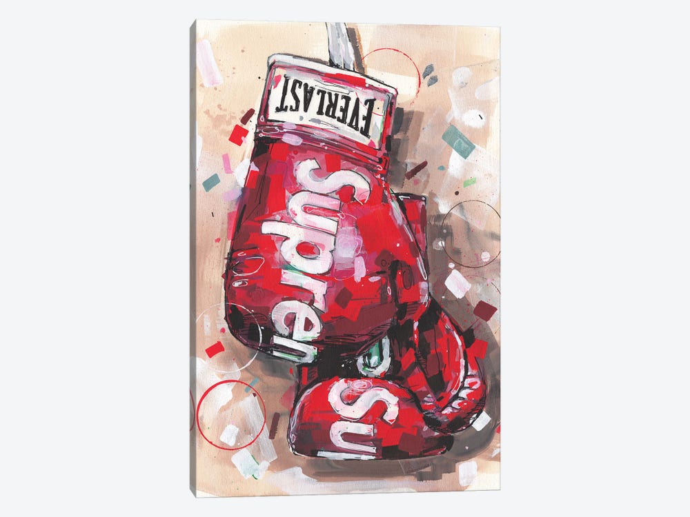 Supreme X Everlast Boxing Gloves Red by Jos Hoppenbrouwers 1-piece Canvas Art
