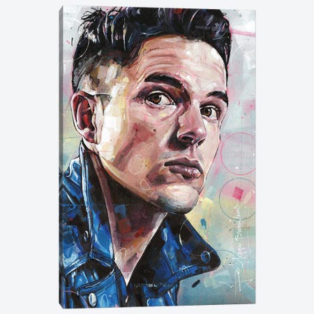 Brandon Flowers, The Killers Canvas Print #HBW16} by Jos Hoppenbrouwers Canvas Artwork