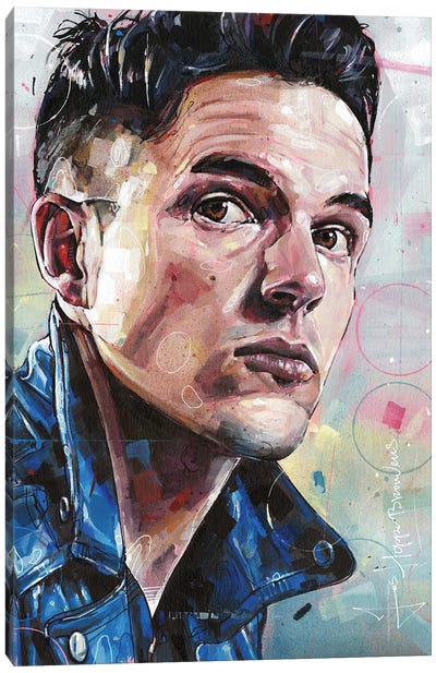 Brandon Flowers, The Killers Canvas Art Print - Jos Hoppenbrouwers