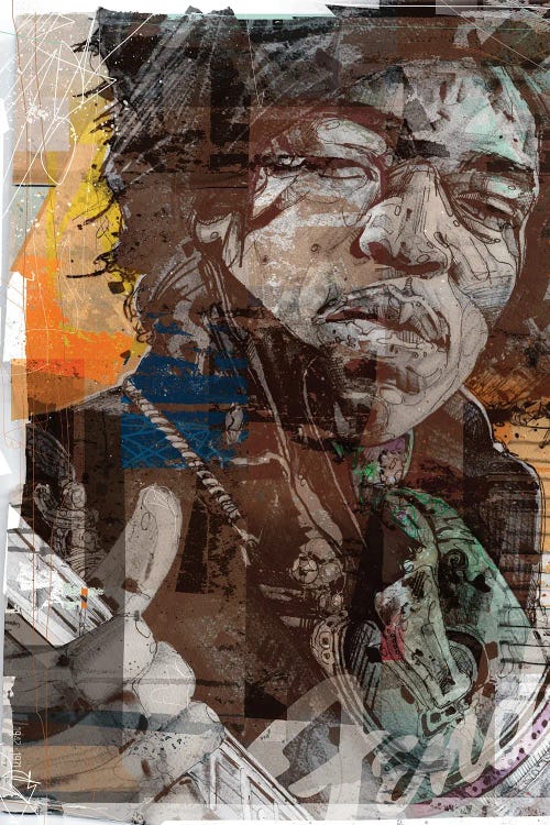 Jimi Hendrix Pop-Art Painting