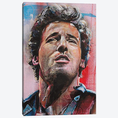 Bruce Springsteen Canvas Print #HBW17} by Jos Hoppenbrouwers Canvas Wall Art