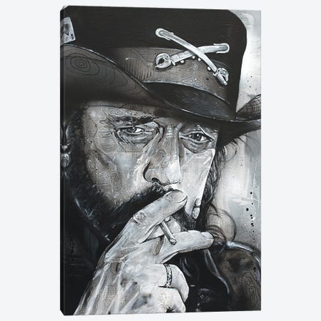 Lemmy Kilmister Painting Canvas Print #HBW181} by Jos Hoppenbrouwers Art Print