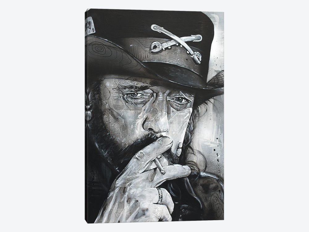 Lemmy Kilmister Painting by Jos Hoppenbrouwers 1-piece Canvas Print
