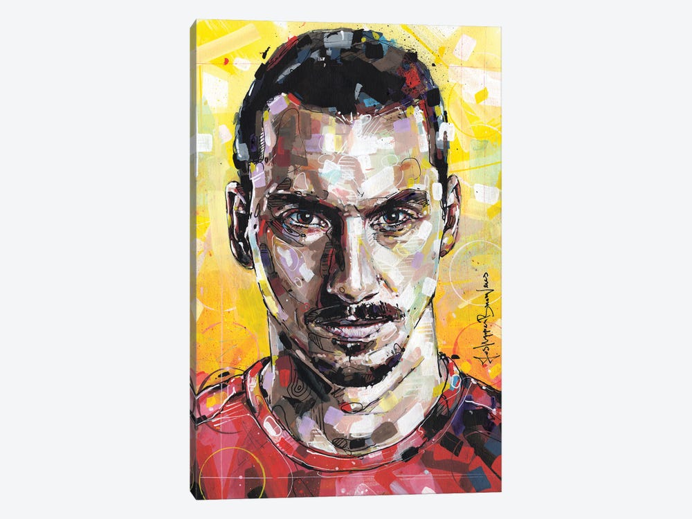 Zlatan Ibrahimovic by Jos Hoppenbrouwers 1-piece Canvas Print