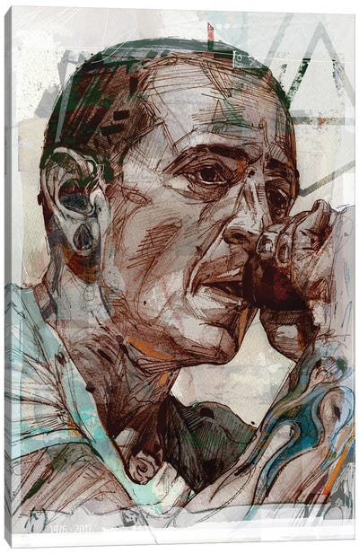 Chester Bennington, Linkin Park Canvas Art Print - Jos Hoppenbrouwers