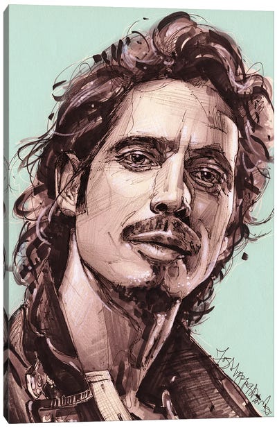 Chris Cornell Canvas Art Print - Jos Hoppenbrouwers