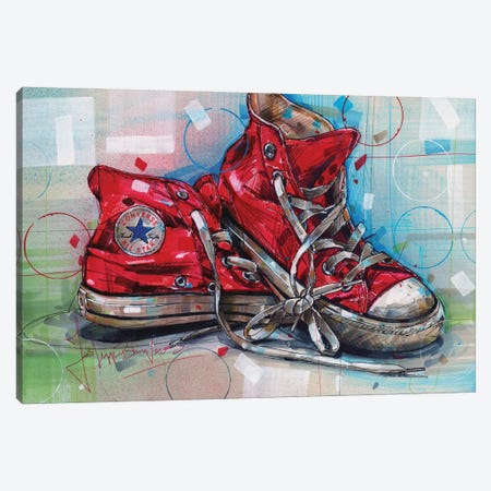 Coverse All Star Canvas Print #HBW21} by Jos Hoppenbrouwers Canvas Art