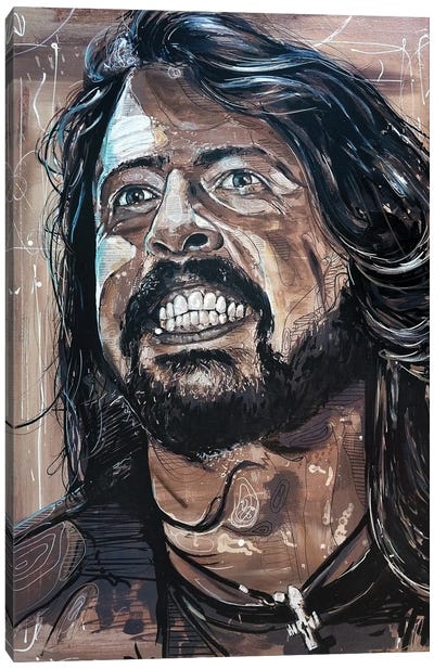 Dave Grohl Canvas Art Print - Jos Hoppenbrouwers