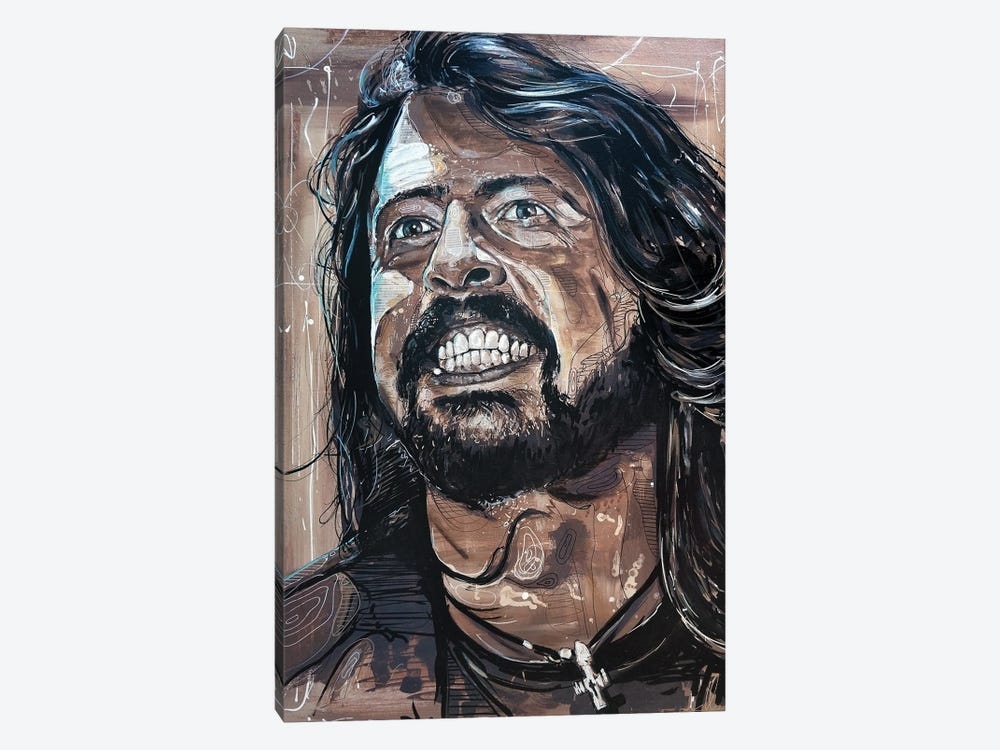 Dave Grohl by Jos Hoppenbrouwers 1-piece Canvas Wall Art