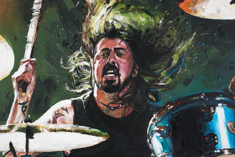 Foo Fighters, Dave Grohl by Jos Hoppenbrouwers wall art