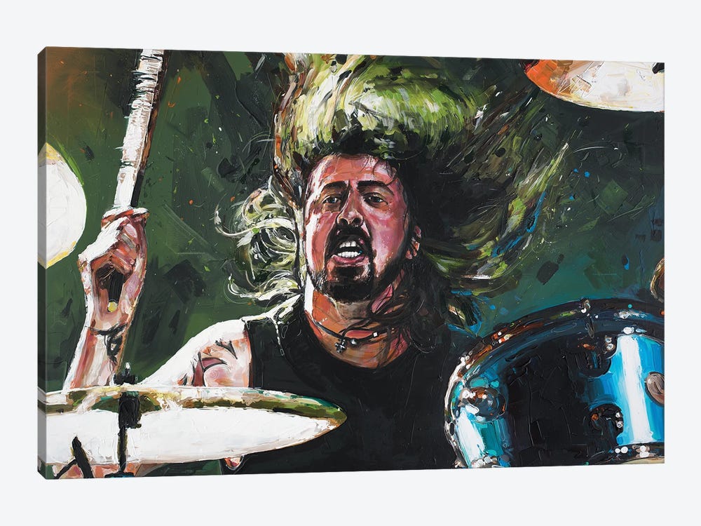 Foo Fighters, Dave Grohl by Jos Hoppenbrouwers 1-piece Art Print