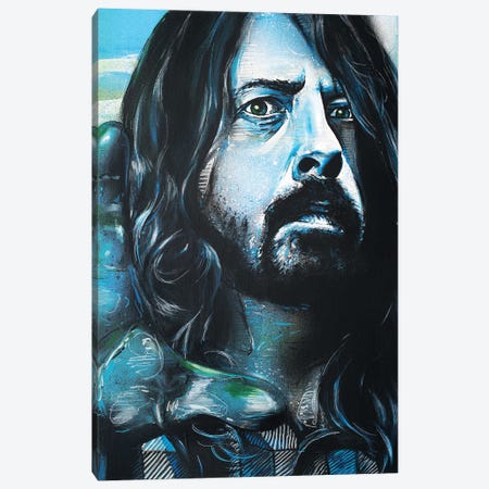 Dave Grohl, Foo Fighters Canvas Print #HBW24} by Jos Hoppenbrouwers Art Print