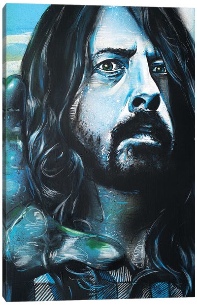 Dave Grohl, Foo Fighters Canvas Art Print - Dave Grohl