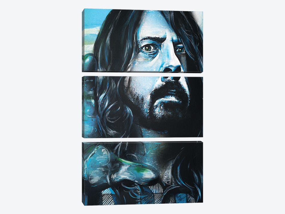 Dave Grohl, Foo Fighters by Jos Hoppenbrouwers 3-piece Canvas Art