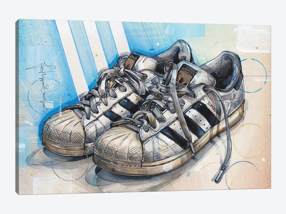 Adidas Superstar by Jos Hoppenbrouwers 1-piece Canvas Art