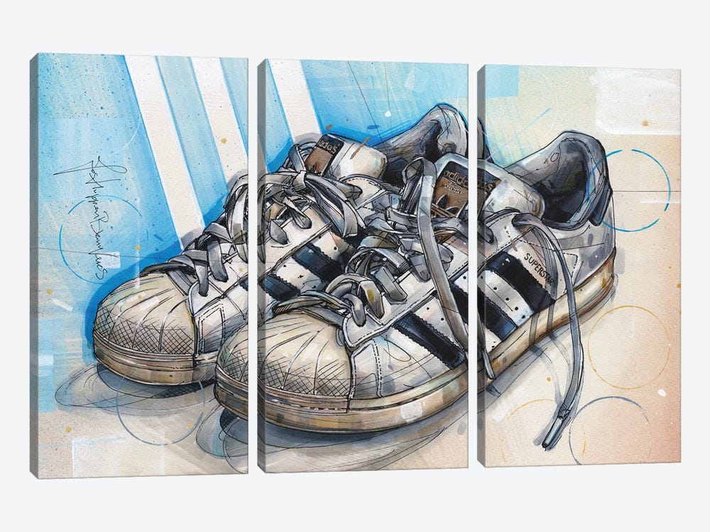 Adidas Superstar by Jos Hoppenbrouwers 3-piece Canvas Artwork