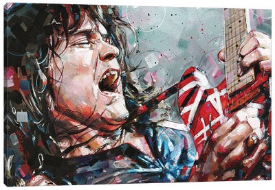 Eddie Van Halen Canvas Art Print - Pop Culture Art