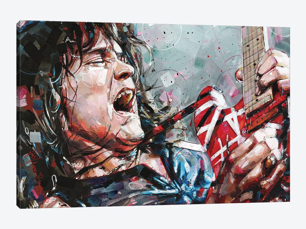 Eddie Van Halen by Jos Hoppenbrouwers 1-piece Canvas Print