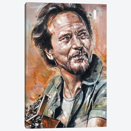 Eddie Vedder, Pearl Jam Canvas Print #HBW32} by Jos Hoppenbrouwers Canvas Art Print