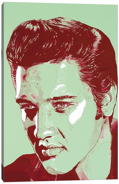 Elvis Canvas Art Print - Jos Hoppenbrouwers