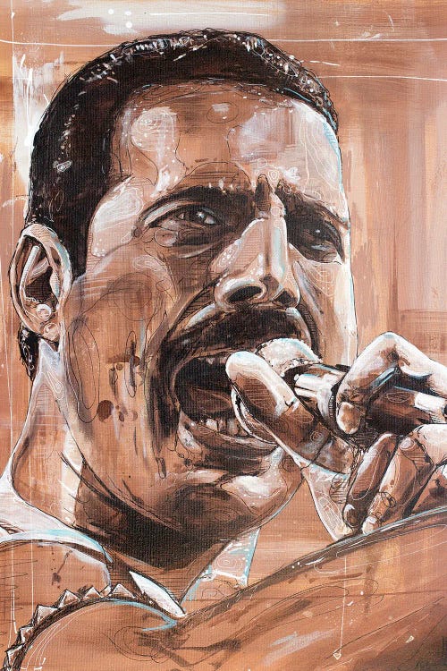 Freddie Mercury, Queen by Jos Hoppenbrouwers wall art