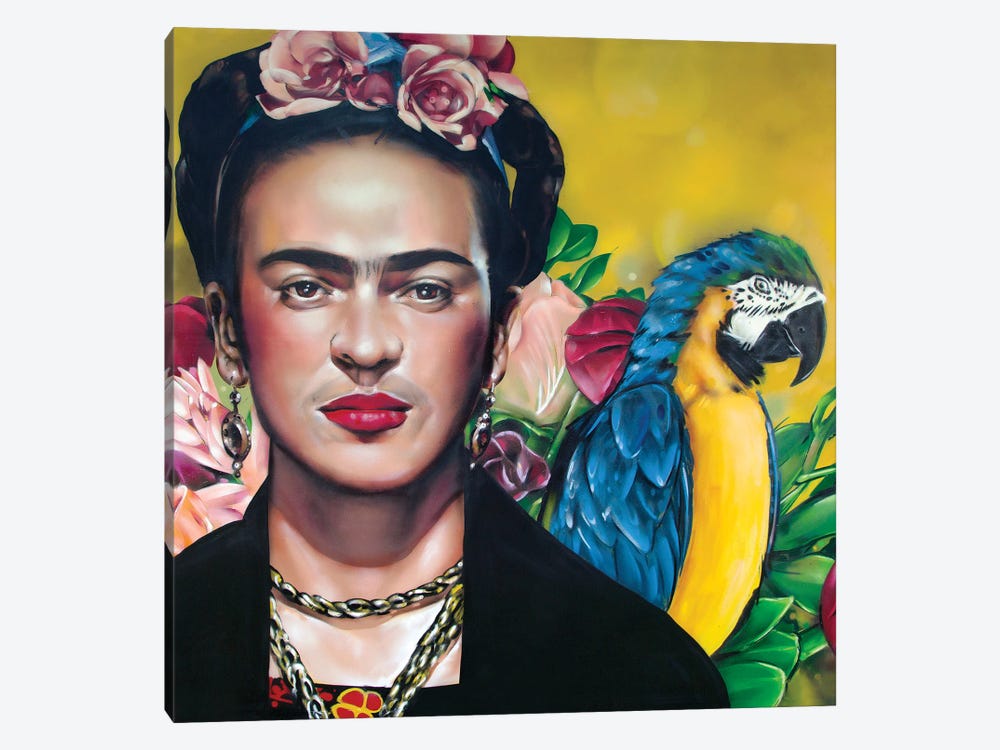 Frida Kahlo by Jos Hoppenbrouwers 1-piece Canvas Art