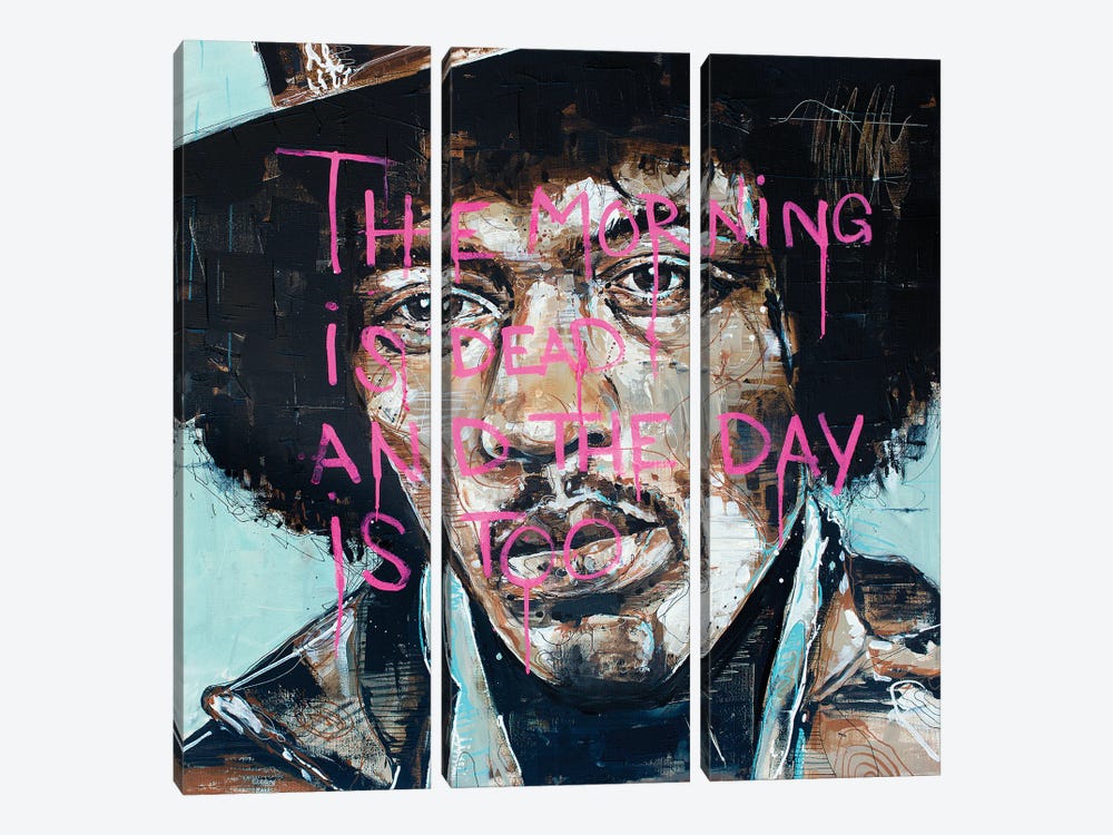 Jimi Hendrix by Jos Hoppenbrouwers 3-piece Canvas Print