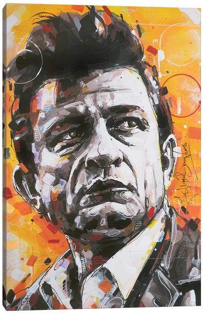 Johnny Cash Country Canvas Art Print - Country Music Art