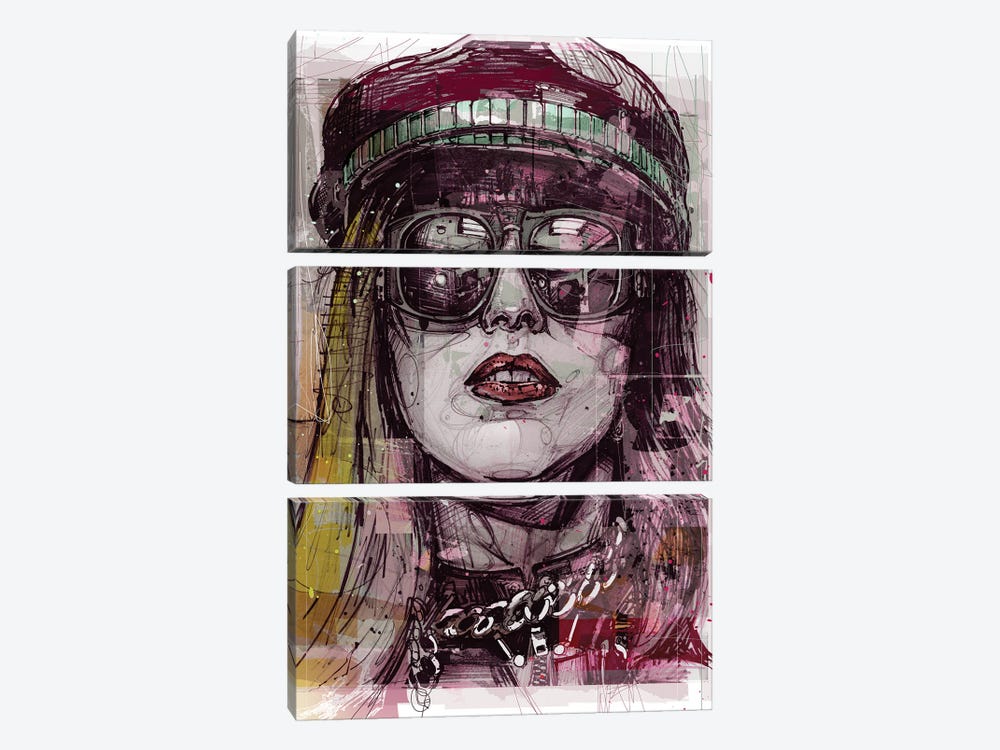 Lady Gaga by Jos Hoppenbrouwers 3-piece Canvas Artwork