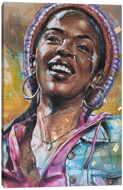 Lauryn Hill Canvas Art Print - Jos Hoppenbrouwers