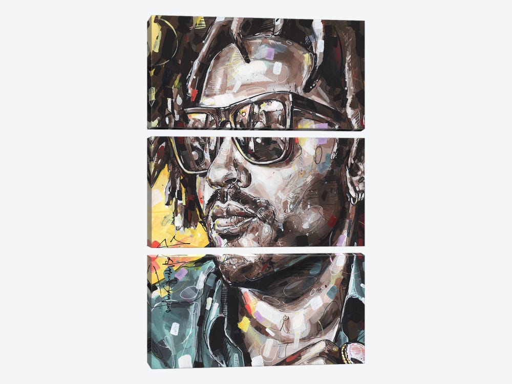Lenny Kravitz by Jos Hoppenbrouwers 3-piece Canvas Print