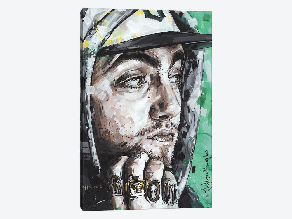 Mac Miller by Jos Hoppenbrouwers 1-piece Canvas Artwork