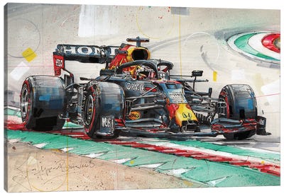 Max Verstappen Canvas Art Print - Limited Edition Sports Art