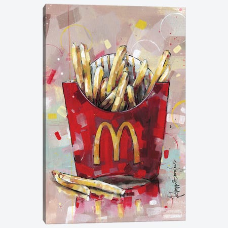 McDonald's Fries Canvas Print #HBW60} by Jos Hoppenbrouwers Canvas Art