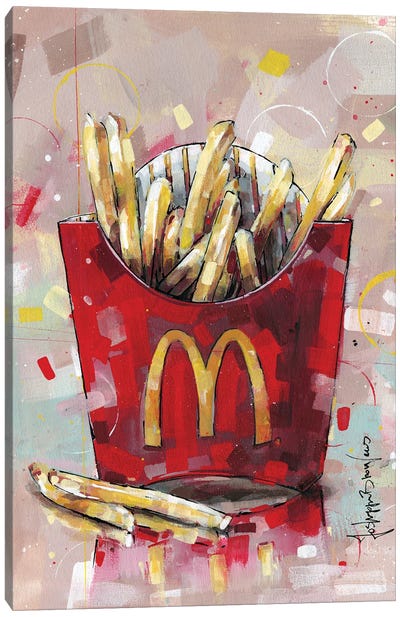 McDonald's Fries Canvas Art Print - Jos Hoppenbrouwers