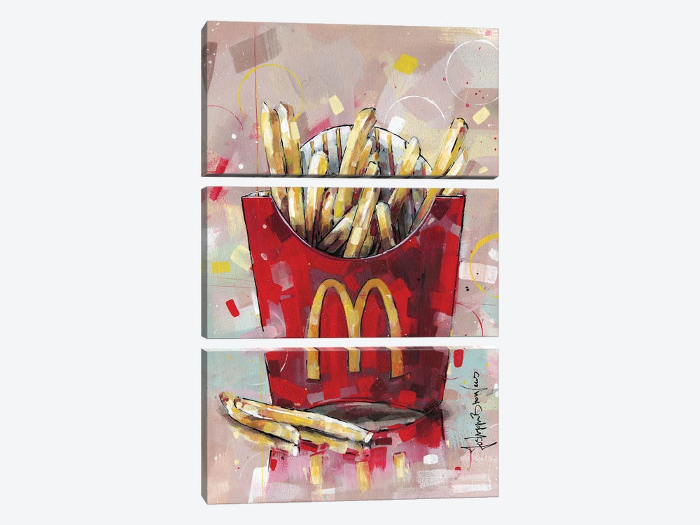 McDonald's Fries by Jos Hoppenbrouwers 3-piece Canvas Art