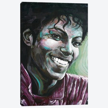 Michael Jackson Canvas Print #HBW61} by Jos Hoppenbrouwers Canvas Art
